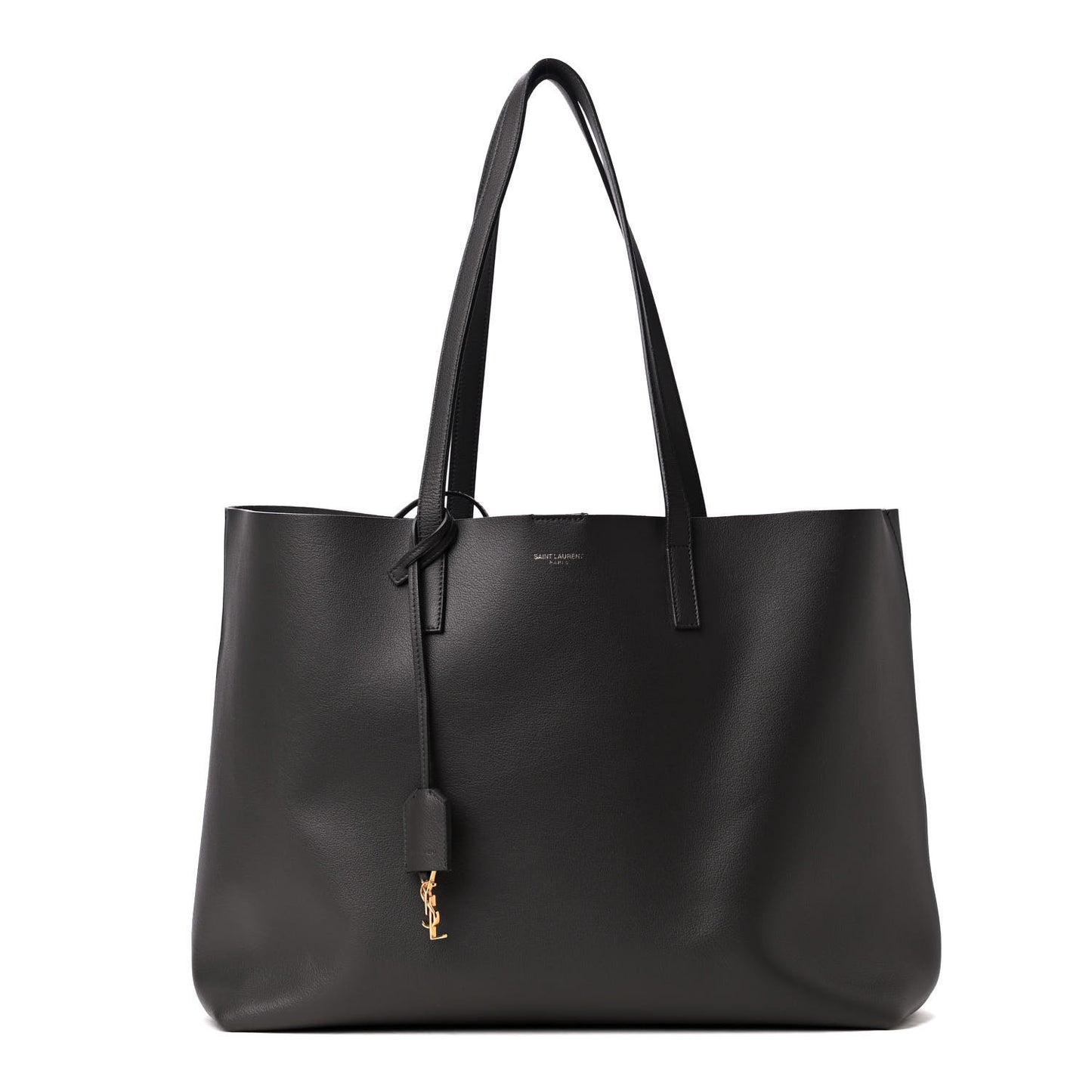 Calfskin Large Shopping Tote Coal