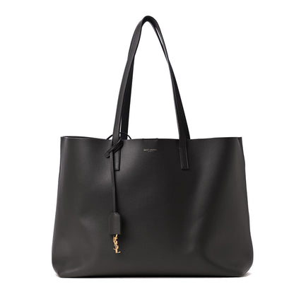 Saint Laurent Calfskin Large Shopping Tote Coal 2 of 5