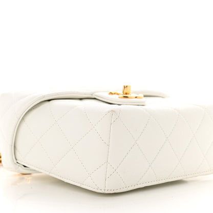 Chanel Caviar Quilted Handy Box Vanity Case White 9 of 13