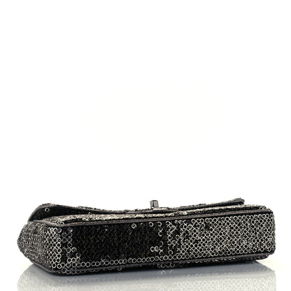 Chanel Sequin East West Flap Dark Silver 4 of 12