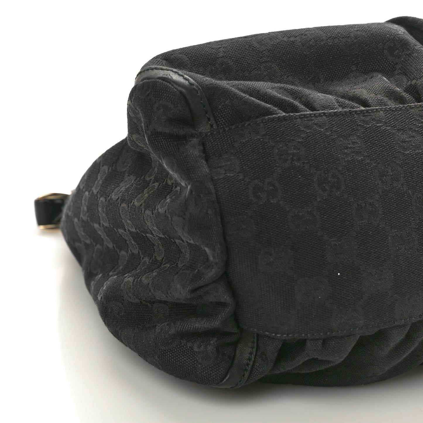 Monogram Large D Gold Ring Hobo Black