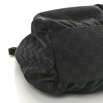 Gucci Monogram Large D Gold Ring Hobo Black 9 of 10