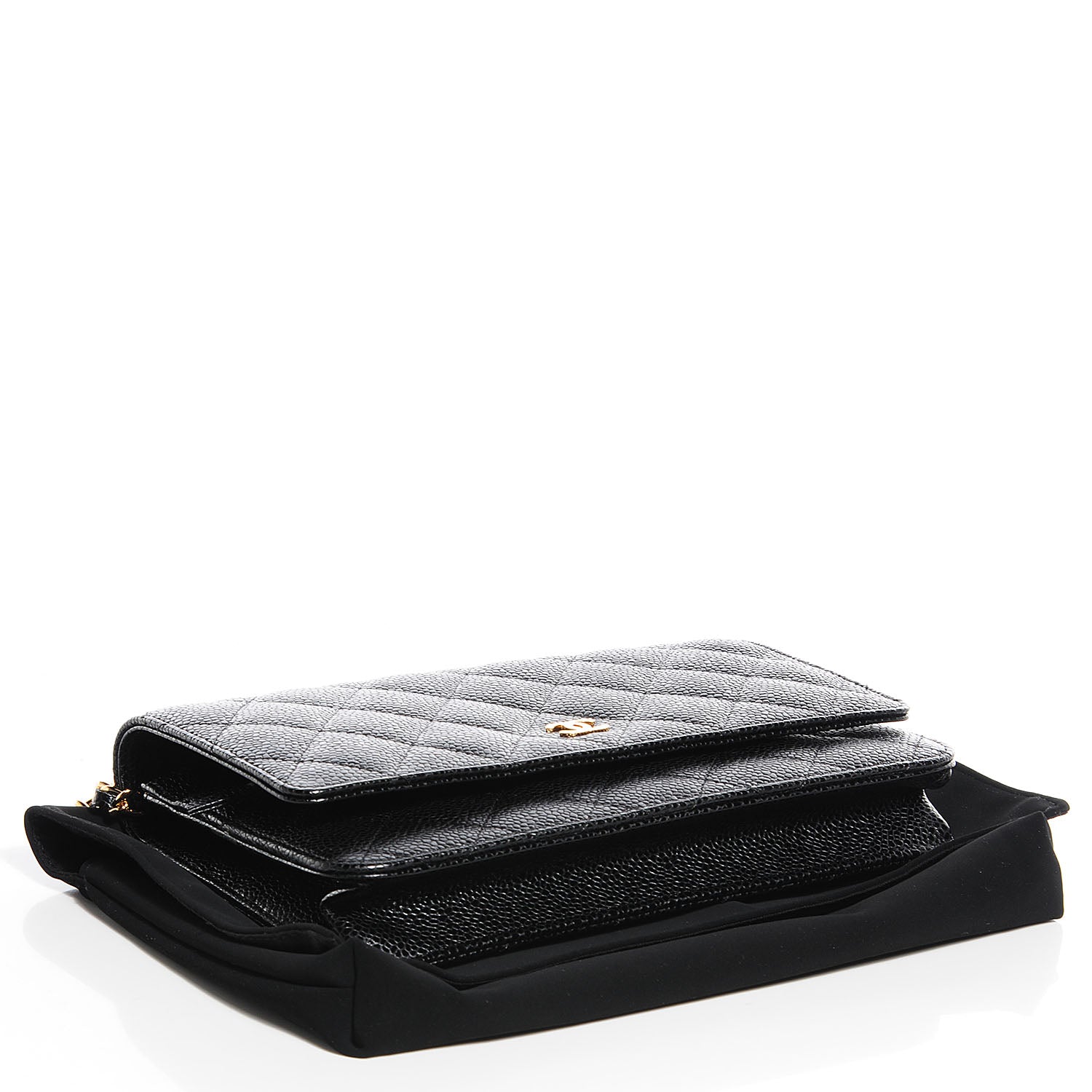 Chanel Caviar Quilted Wallet On Chain WOC Black 4 of 10
