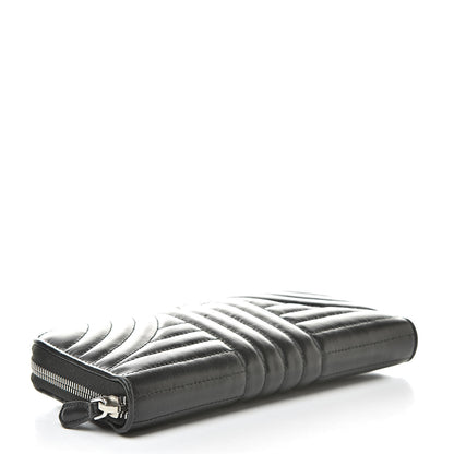 Prada Soft Calfskin Diagramme Zip Around Wallet Black 4 of 11