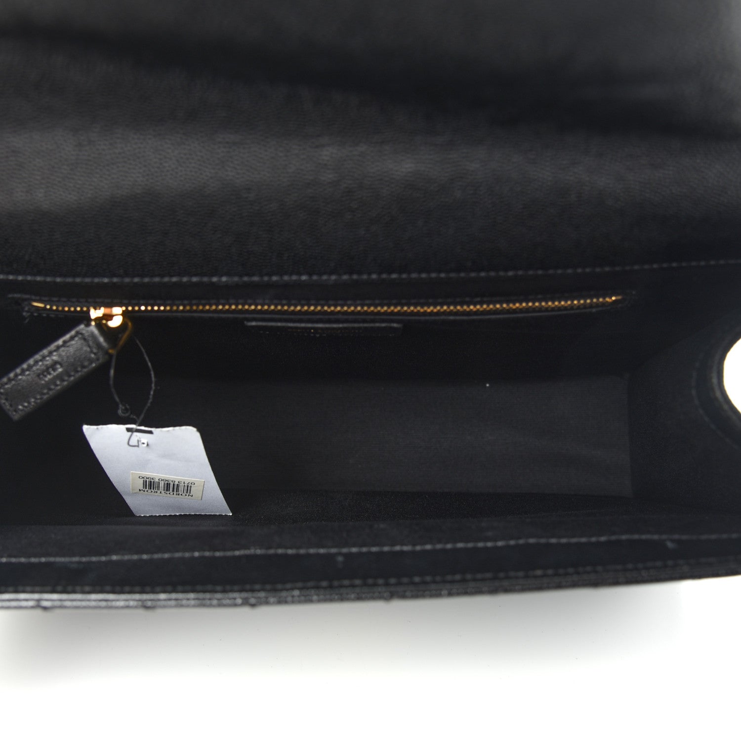 Saint Laurent Grain De Poudre Matelasse Chevron Large Monogram Satchel Black 5 of 10