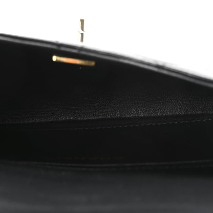 Chanel Lambskin Quilted CC Pocket Clutch With Chain Black 5 of 10