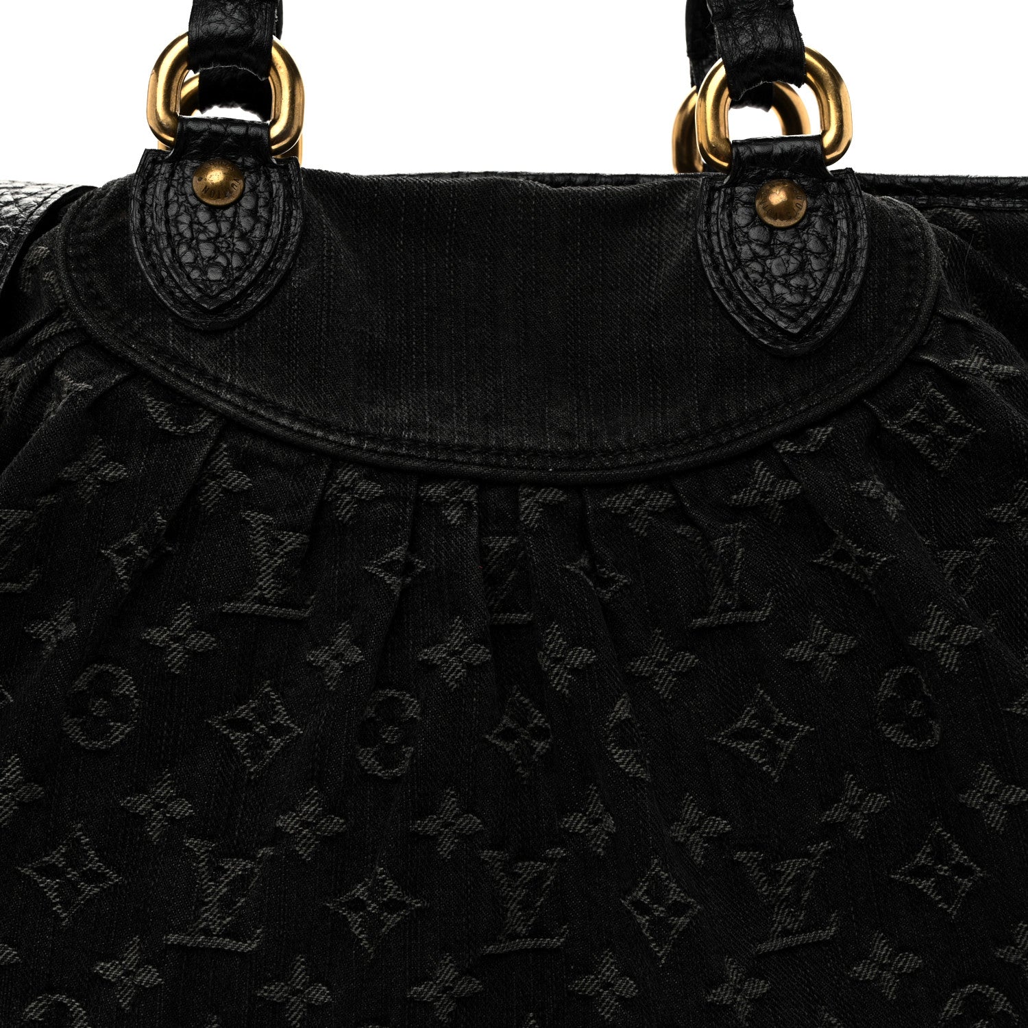 Louis Vuitton Denim Neo Cabby MM Black 7 of 11