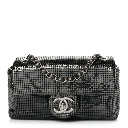 Chanel Faded Metallic Mesh Extra Mini Flap Silver 1 of 10