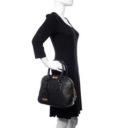 Burberry Heritage Grain Small Orchard Bowling Bag Black 2 of 11