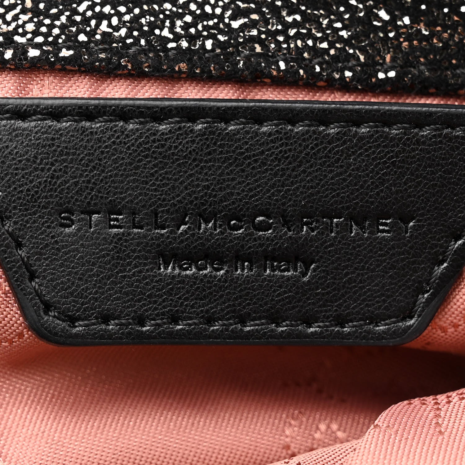 Stella McCartney Chamois Shiny Dotted Tiny Falabella Tote Ruthenium 6 of 9