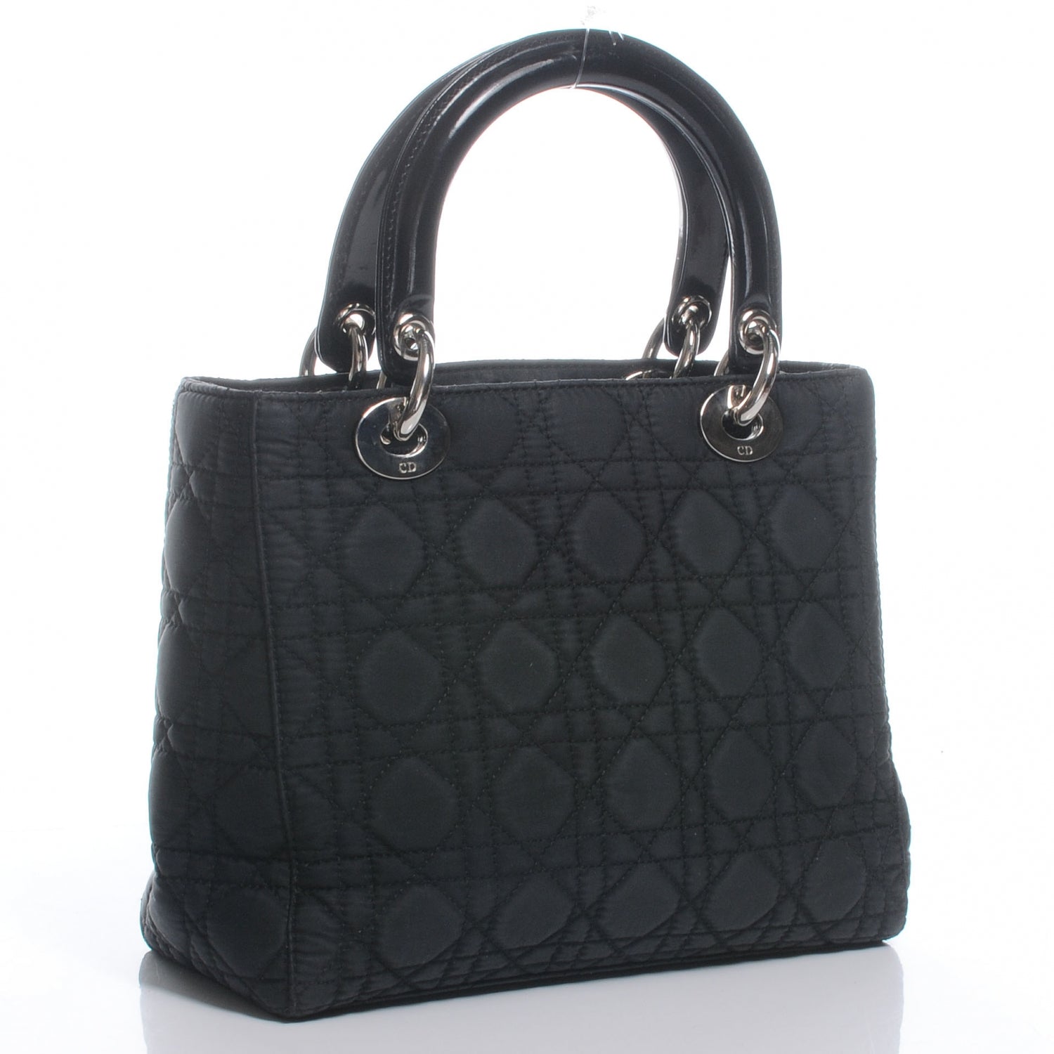 Christian Dior Nylon Cannage Medium Lady Dior Black 4 of 9