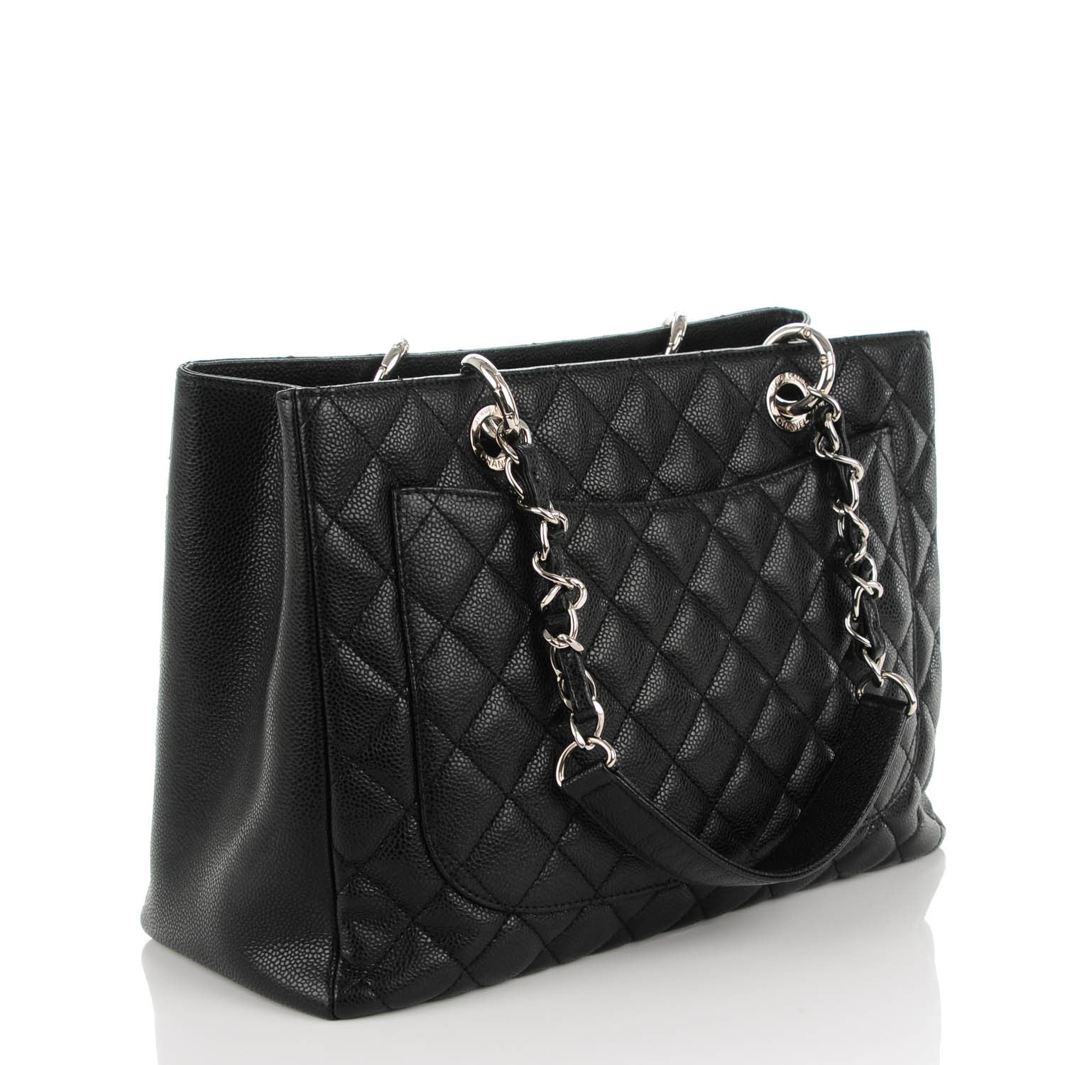 Chanel Caviar Quilted Grand Shopping Tote GST Black 3 of 7