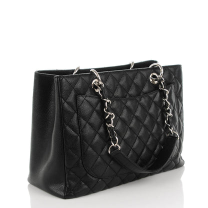 Chanel Caviar Quilted Grand Shopping Tote GST Black 3 of 7