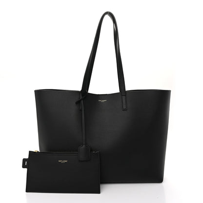 Saint Laurent Calfskin Large Shopping Tote Black 3 of 11