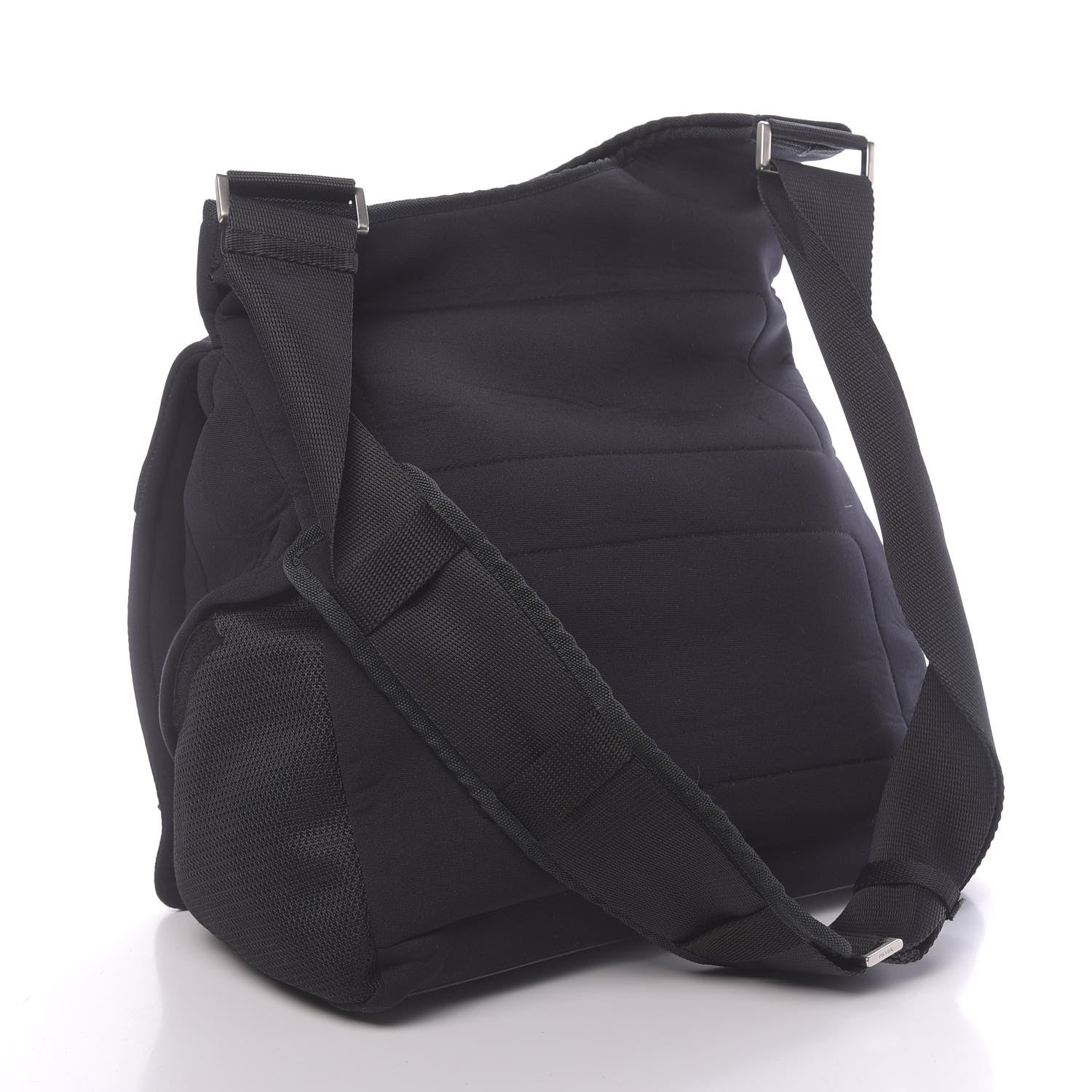 Prada Neoprene Sling Messenger Bag Black 3 of 12