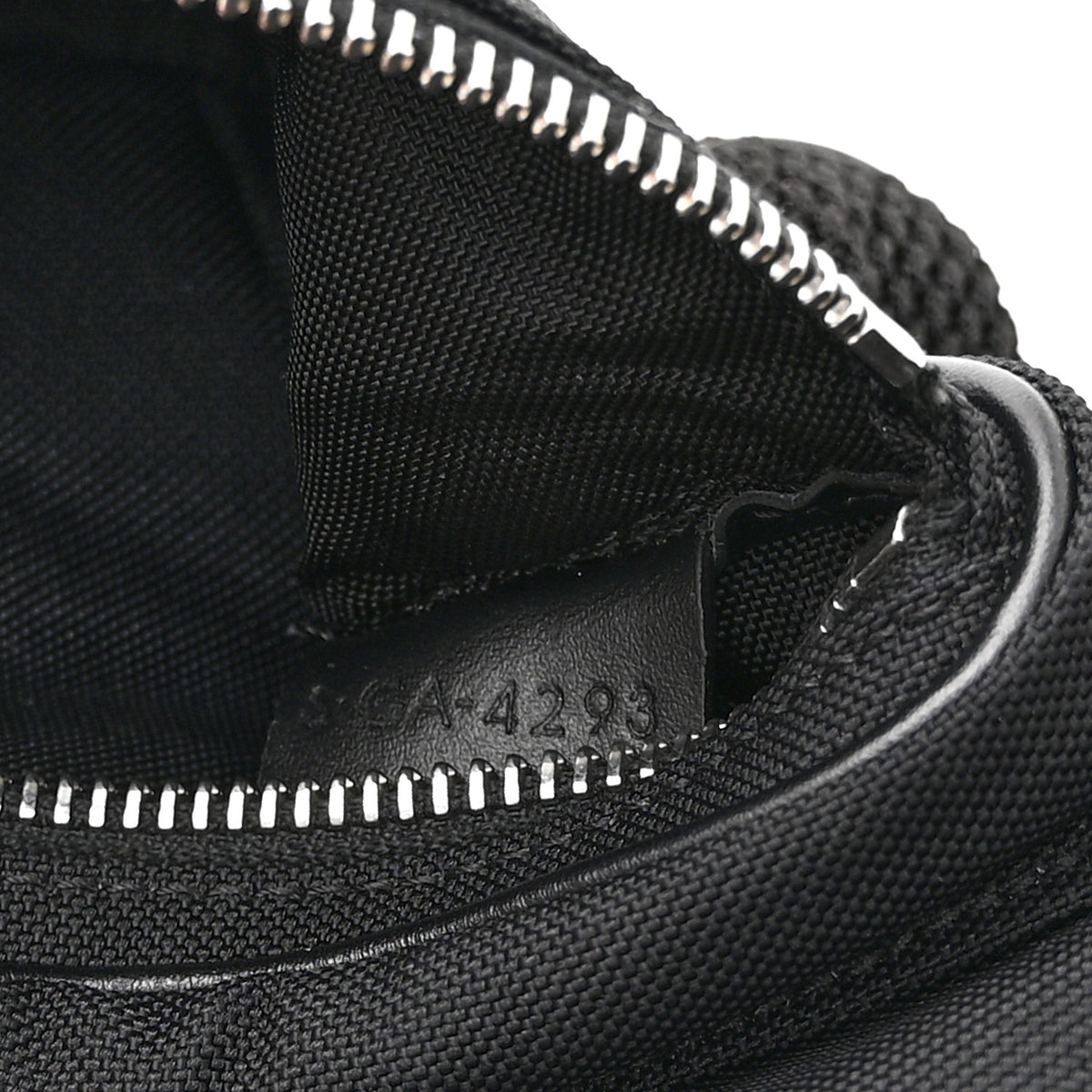 Celine Cotton Gabardine Logo Print Trekking Belt Bag Black 8 of 11