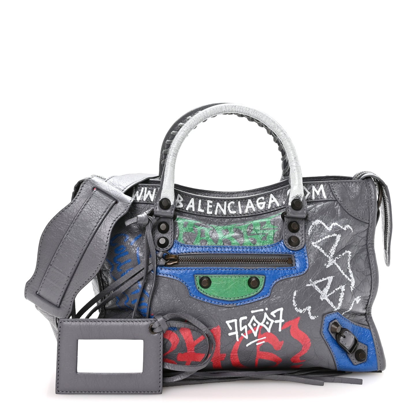 Agneau Graffiti All Over Classic Hardware S City Grey
