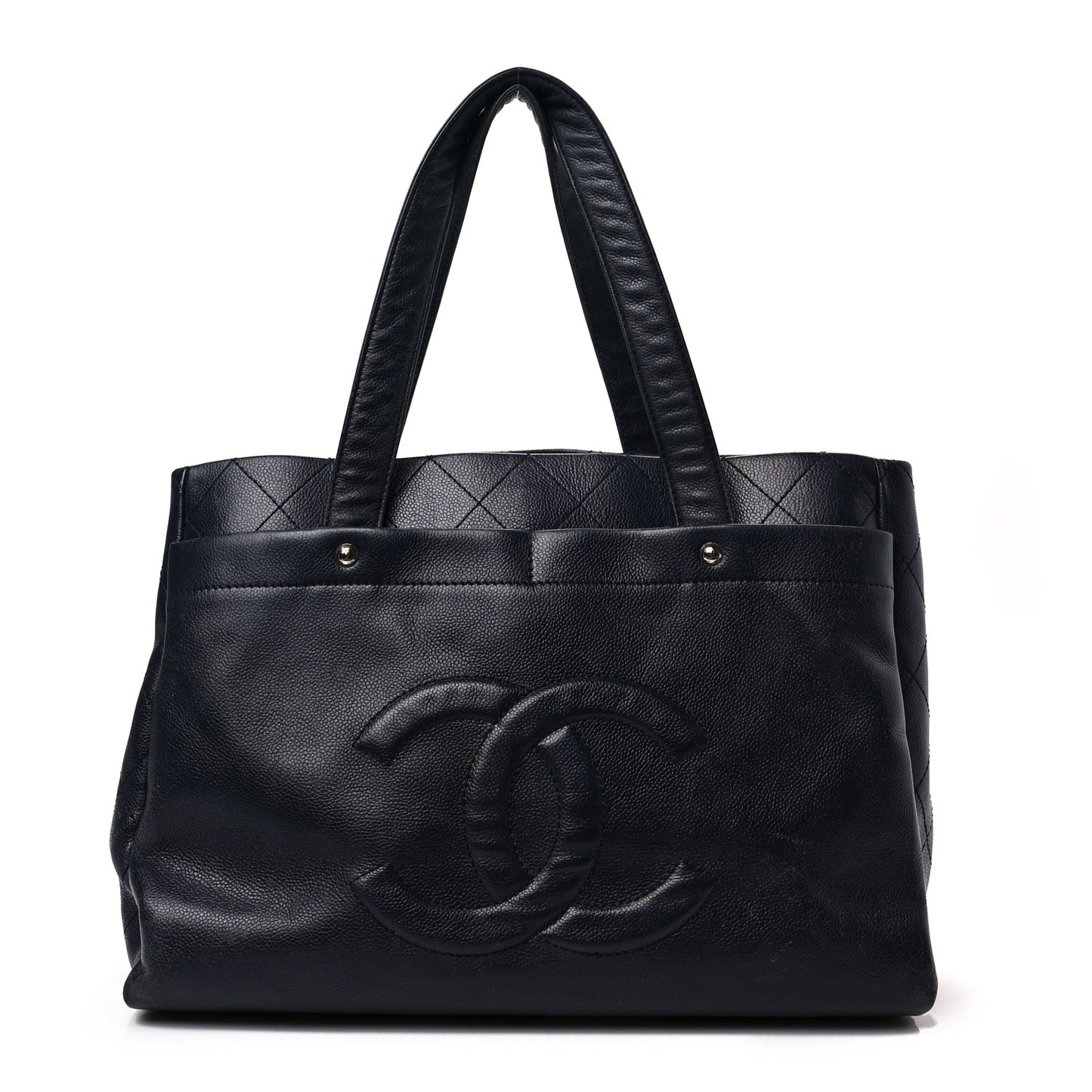 Caviar Executive Cerf Shopper Tote Navy
