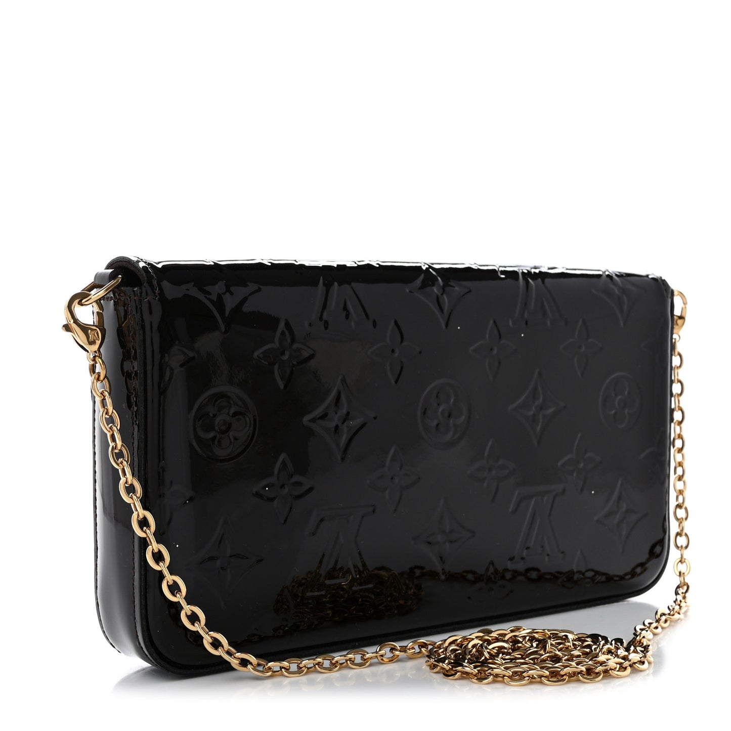 Vernis Pochette Felicie Chain Wallet Amarante