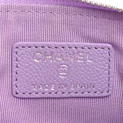 Chanel Caviar Quilted Small Cosmetic Case Light Purple 6 of 8