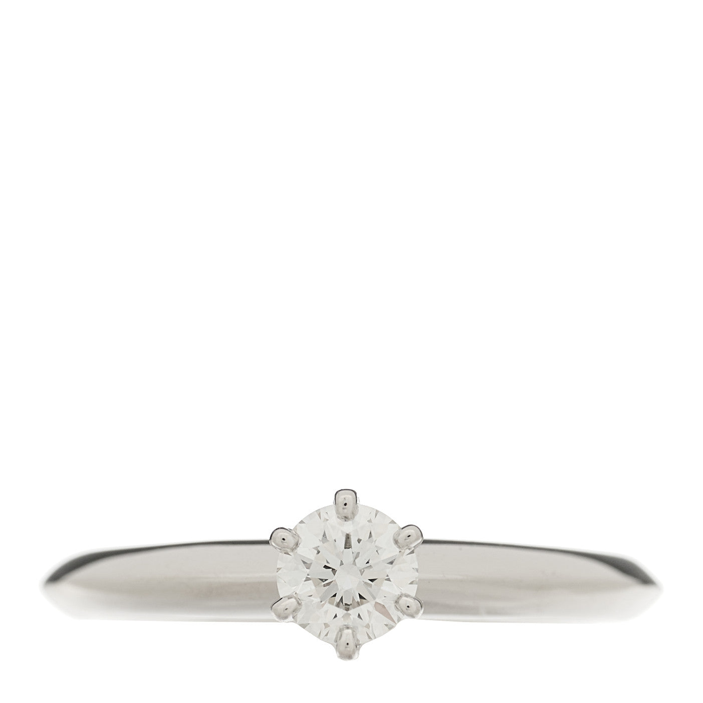 Tiffany Platinum Diamond .25ct Solitaire Engagement Ring 47 4 1 of 6
