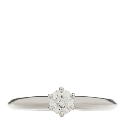 Tiffany Platinum Diamond .25ct Solitaire Engagement Ring 47 4 1 of 6