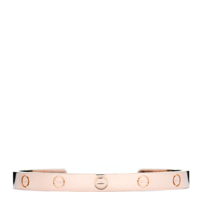 Cartier 18K Pink Gold LOVE Cuff Bracelet 18 1 of 5