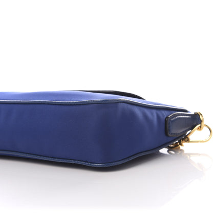 Prada Tessuto Nylon Saffiano Crossbody Bag Bluette 8 of 9