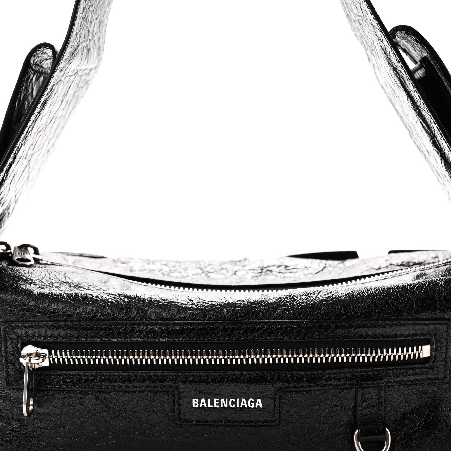 Balenciaga Agneau Arena Superbusy XS Sling Zip Shoulder Bag Black Black 7 of 9