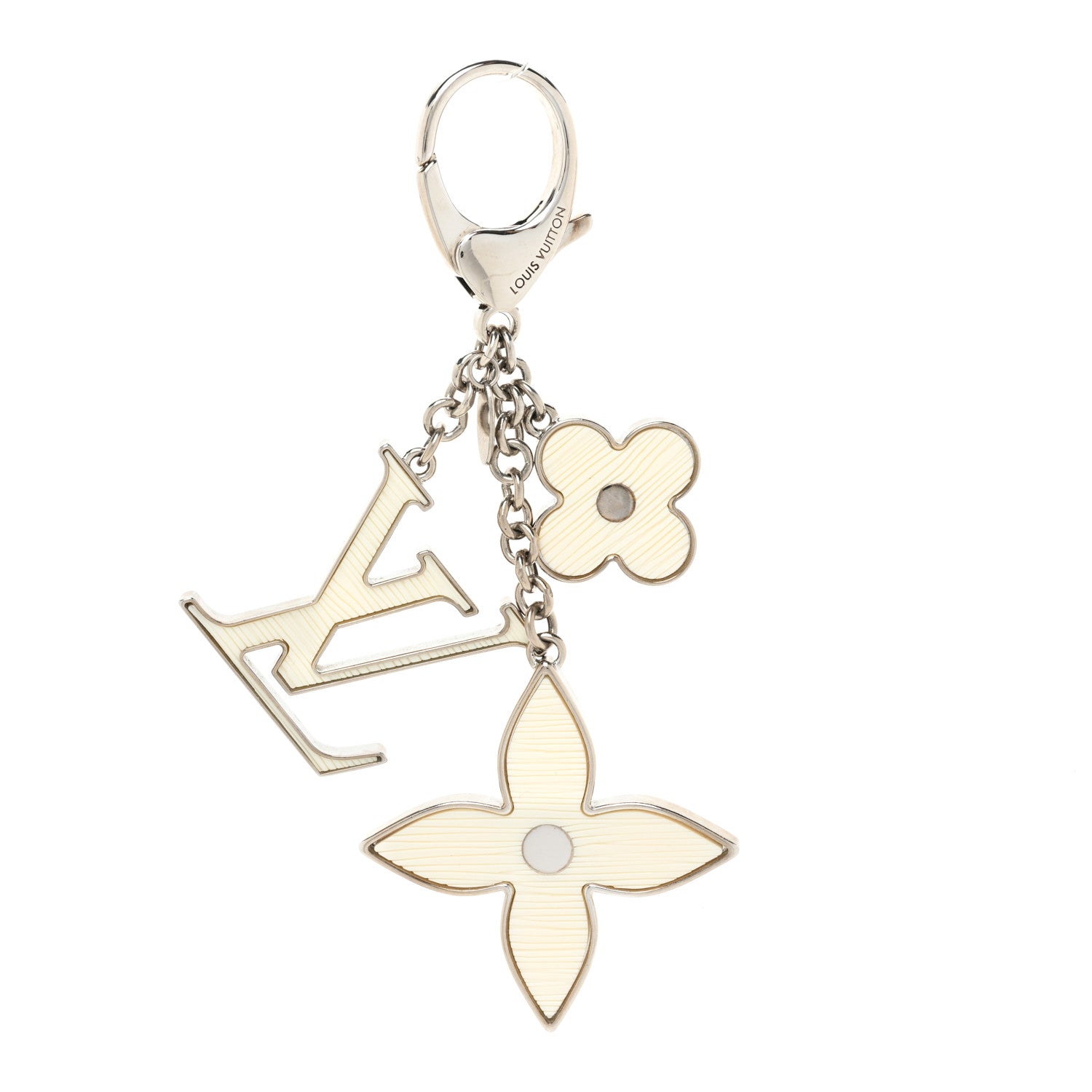 Louis Vuitton Fleur d Epi Bag Charm Ivory 1 of 5