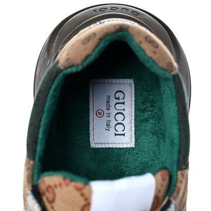 Gucci GG Supreme Monogram Mix Monogram Mens Rhyton Sneakers 8 Bordeaux Beige Ebony 7 of 8