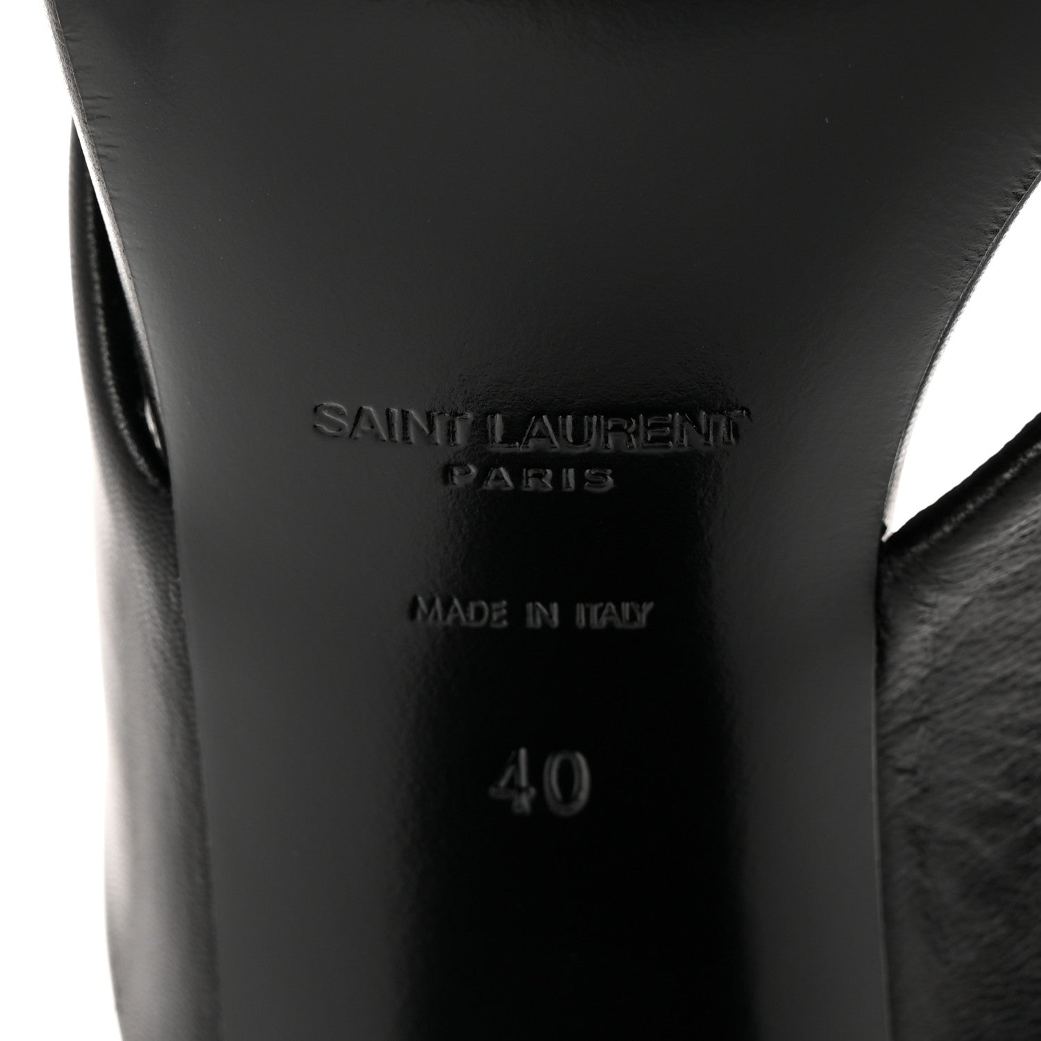 Saint Laurent Calfskin LouLou 70 Mules 40 Black 7 of 9