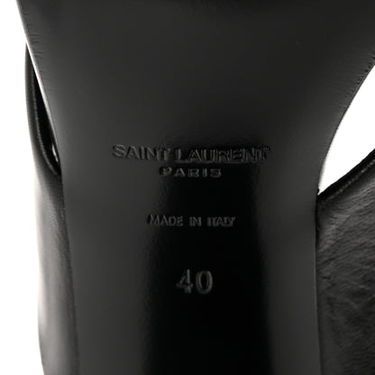 Saint Laurent Calfskin LouLou 70 Mules 40 Black 7 of 9