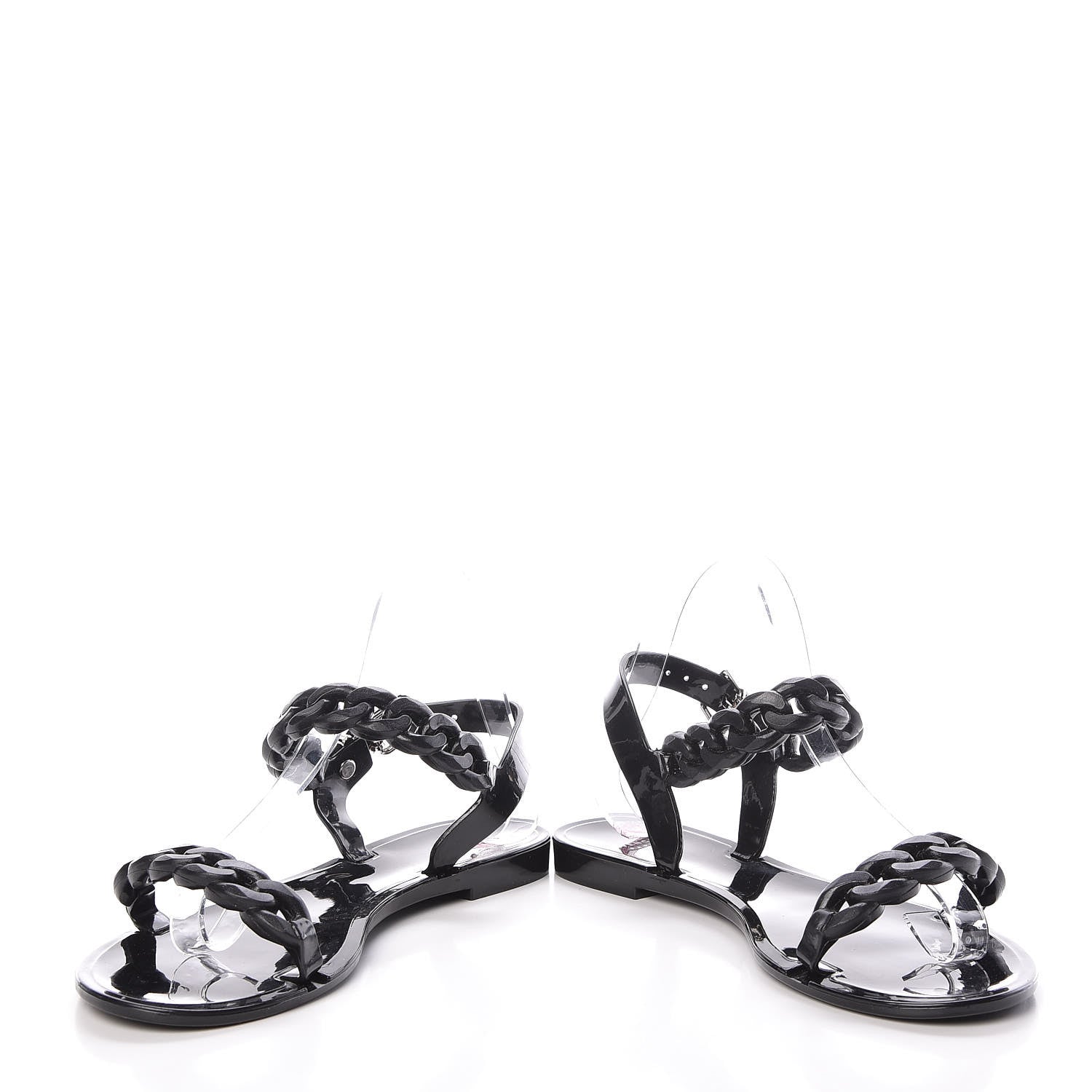 Givenchy Jelly Chain Sandal Flats 38 Black 2 of 10