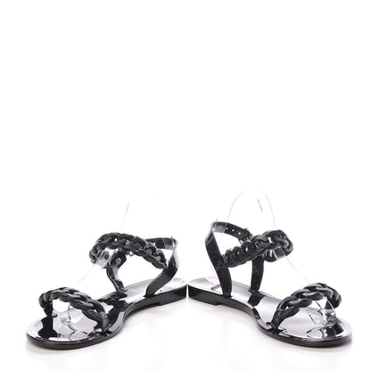 Givenchy Jelly Chain Sandal Flats 38 Black 2 of 10