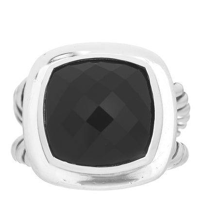David Yurman Sterling Silver Black Onyx 14mm Albion Ring 54 6.75 1 of 5