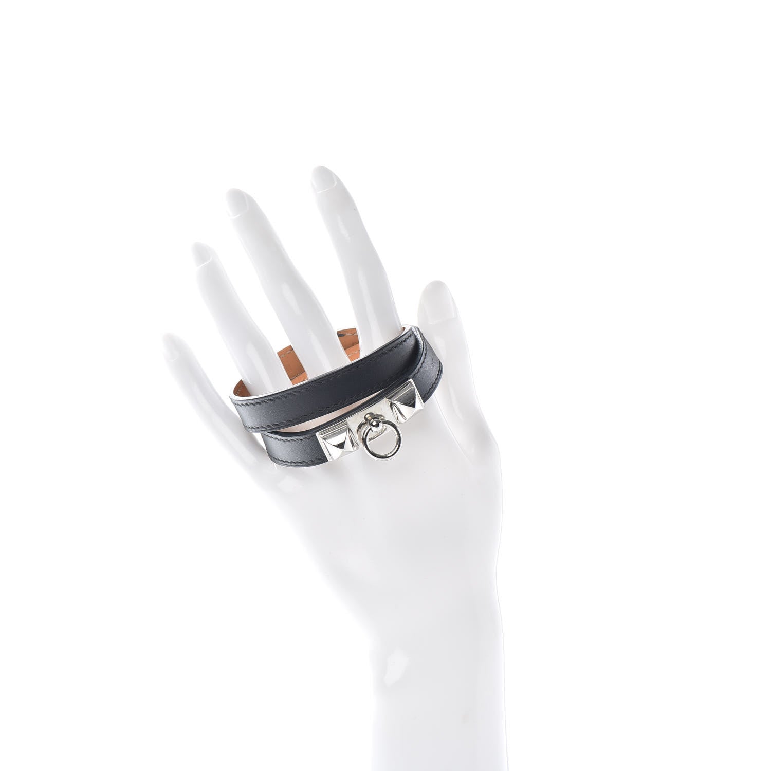 Hermes Chamonix Rivale Double Tour Bracelet S Black 2 of 4