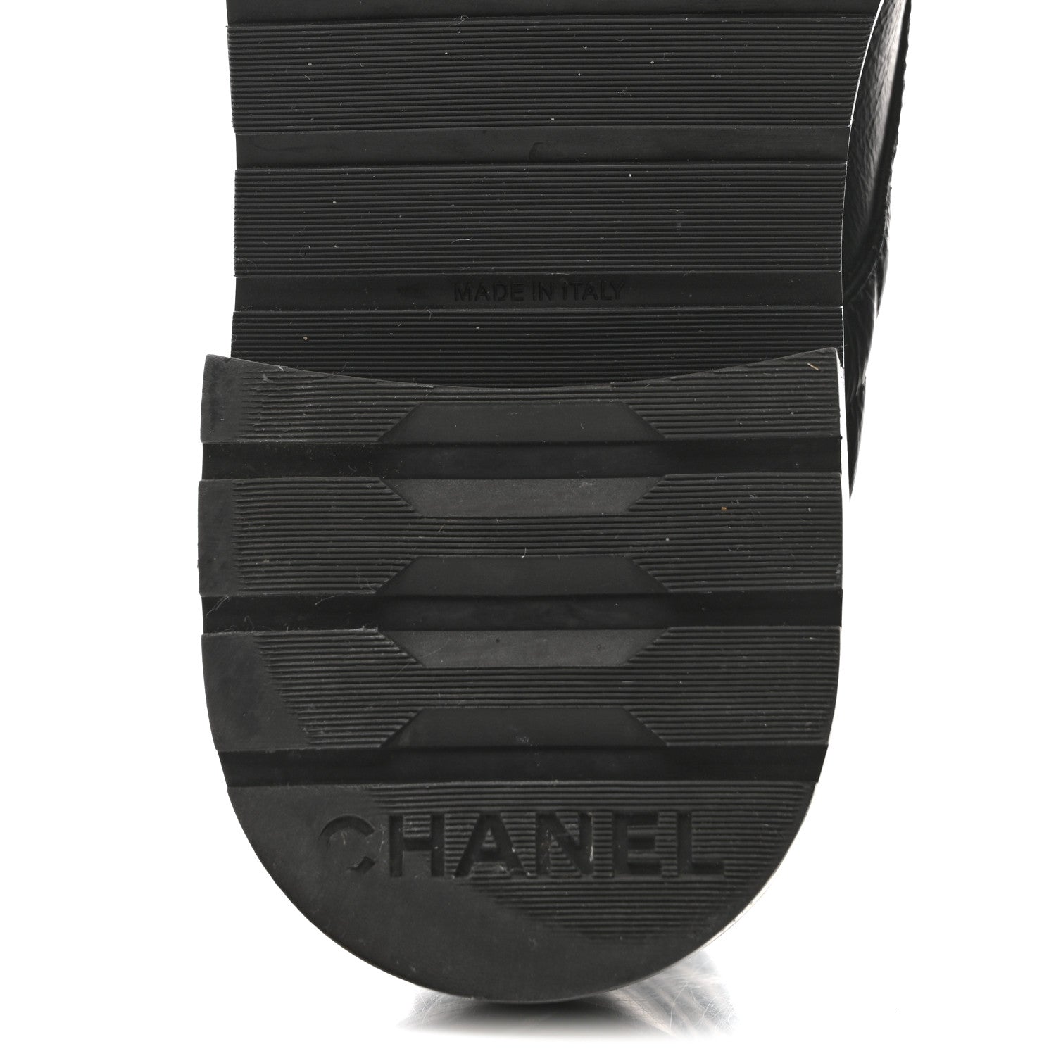 Chanel Shiny Goatskin Calfskin Quilted Lace Up Combat Boots 37 Black 8 of 10