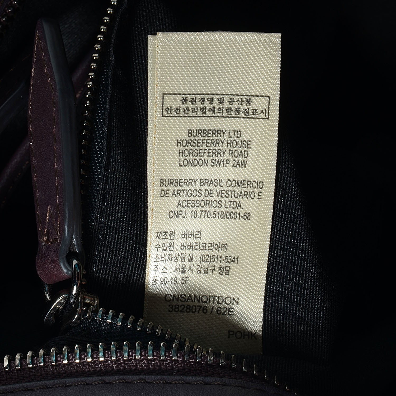 Burberry Soft Leather Waltham Plum 11 of 13