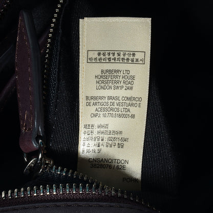 Burberry Soft Leather Waltham Plum 11 of 13