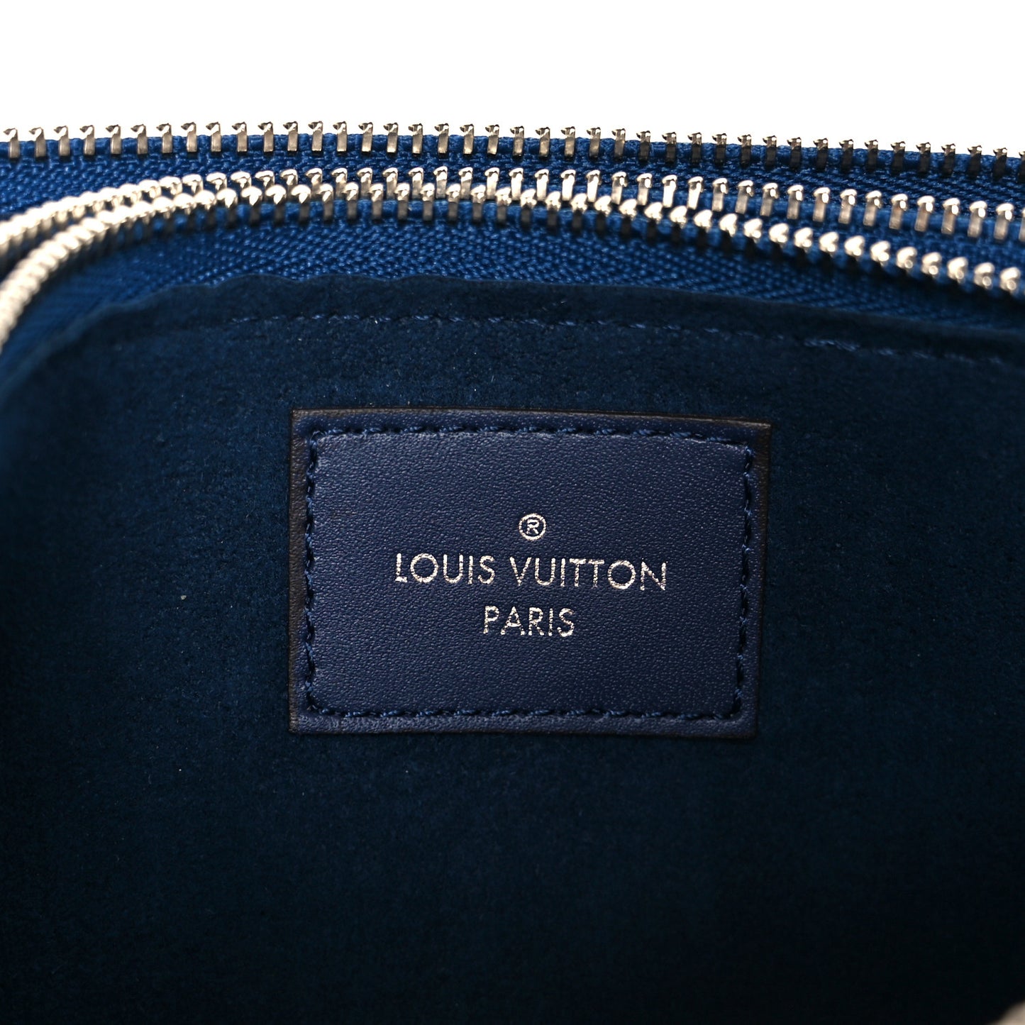 Monogram Giant Escale Double Zip Pochette Blue