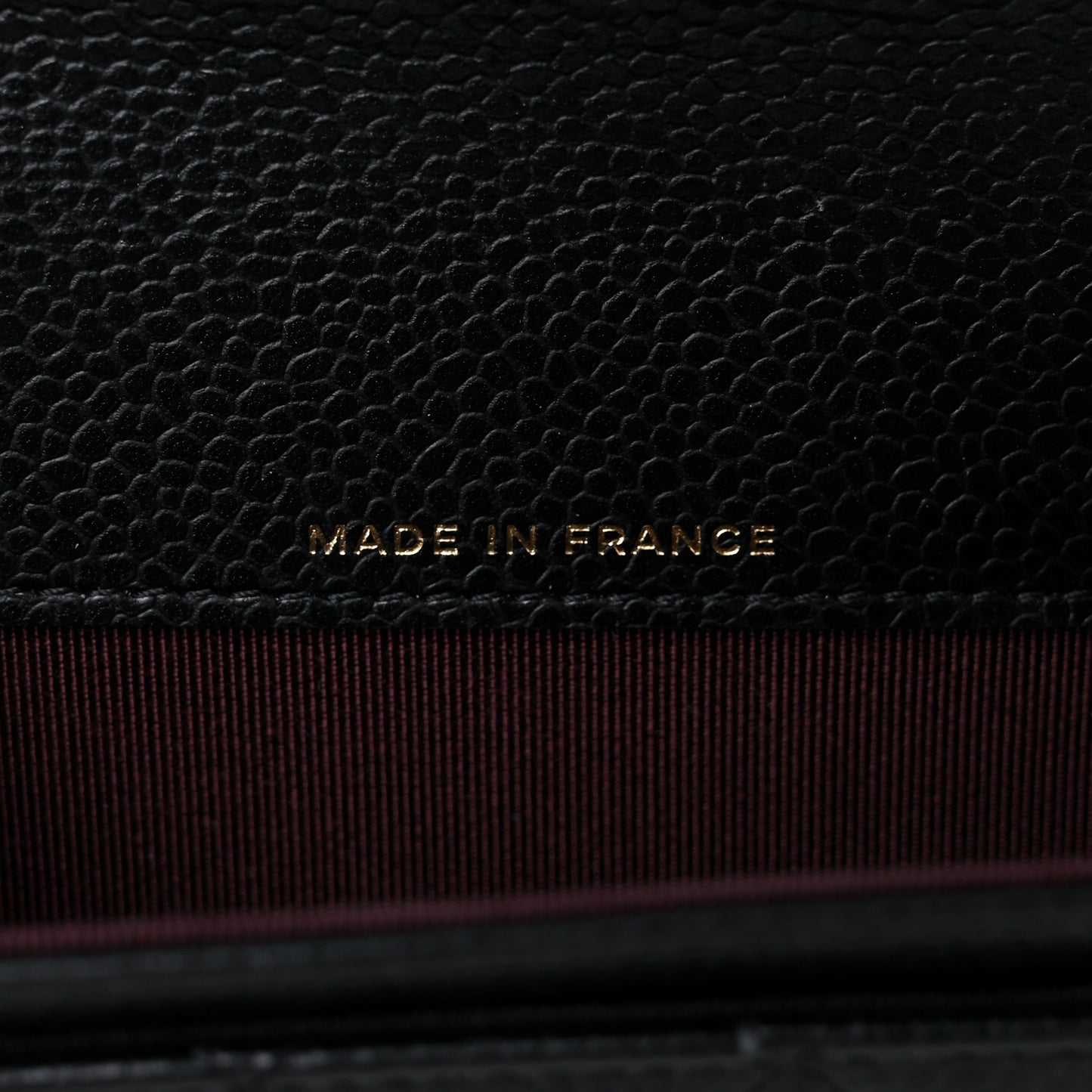 Caviar Quilted Flap Card Holder Wallet Black