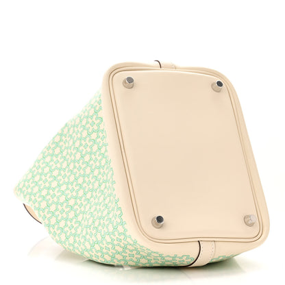 Hermes Swift Lucky Daisy Picotin Lock 18 PM Nata Vert 4 of 11
