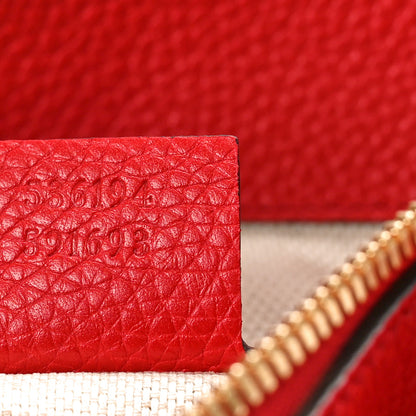 Gucci Pebbled Calfskin Large Soho Hobo Tabasco Red 7 of 11