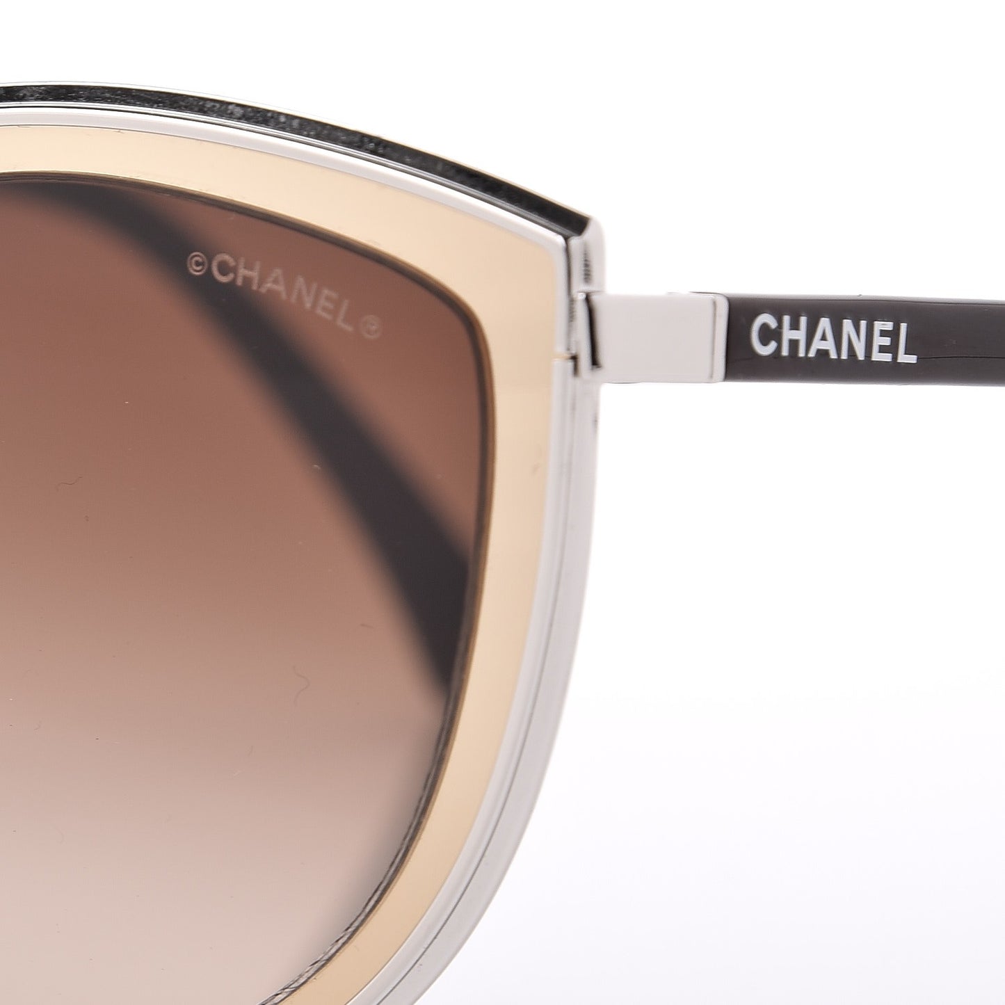 Metal Cat Eye Sunglasses 4222 Gold