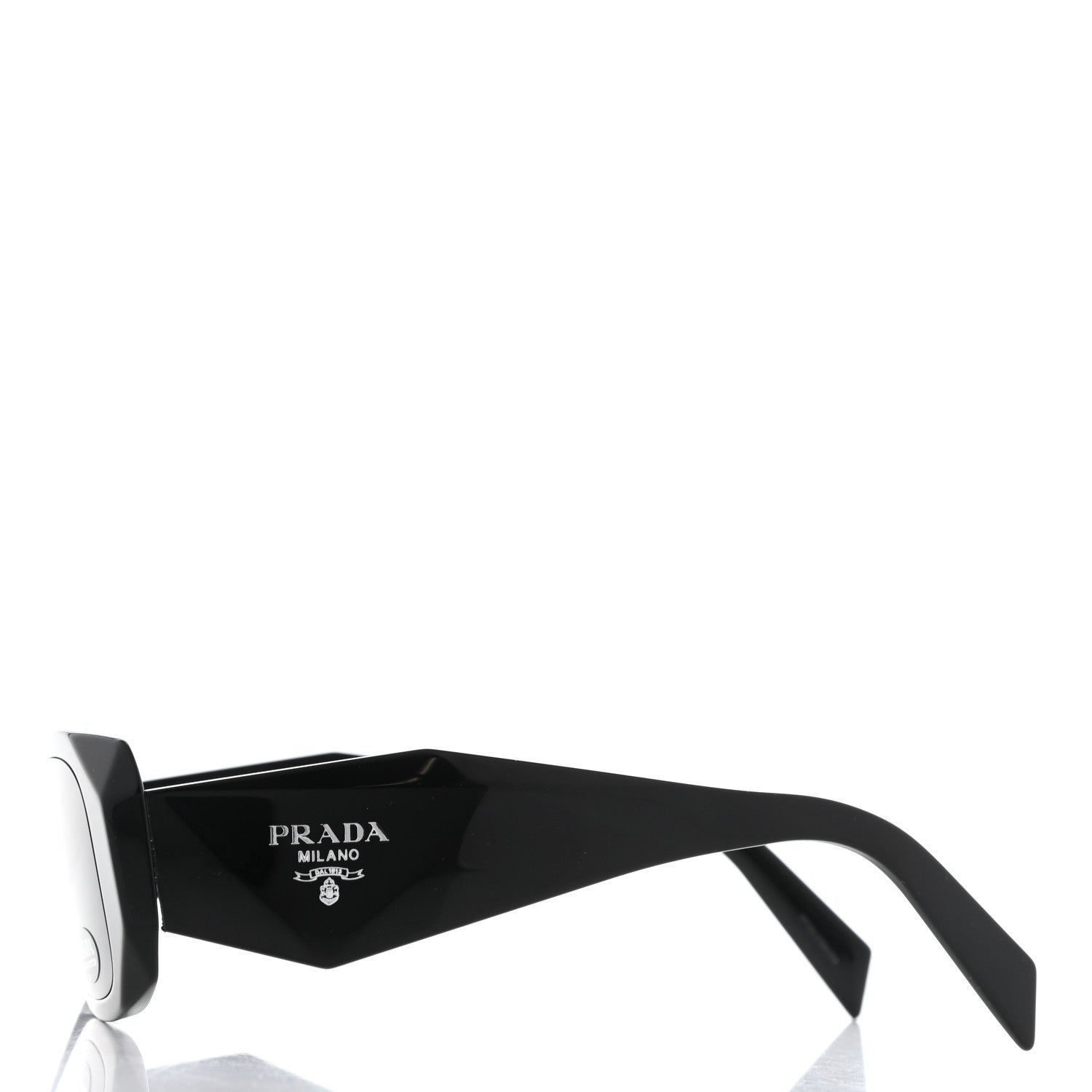 Prada Acetate Symbole Sunglasses SPR 17W Black 3 of 8