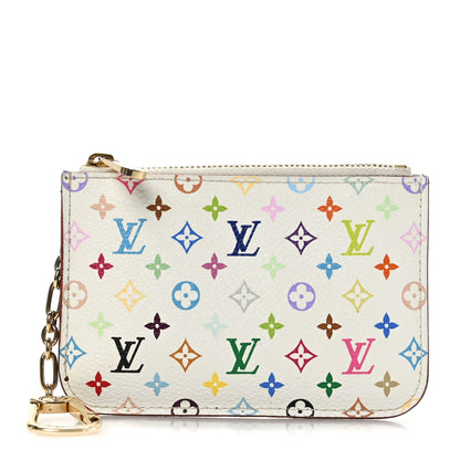 Louis Vuitton Monogram Multicolor Key Pouch White Anie 1 of 6