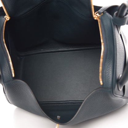 Hermes Taurillon Clemence Lindy 30 Vert Cypress 7 of 10