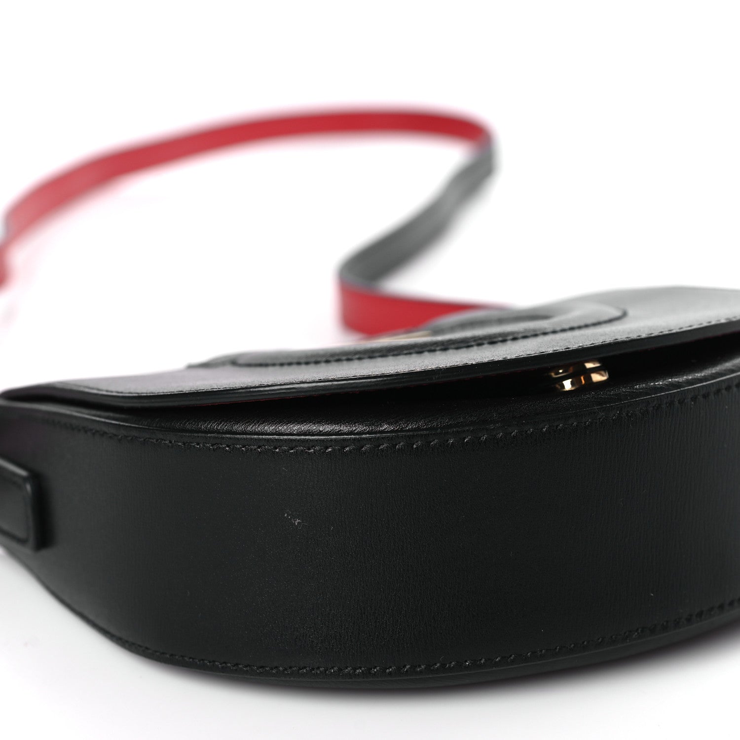 Salvatore Ferragamo Grained Calfskin Gancini City Crossbody Black 6 of 8