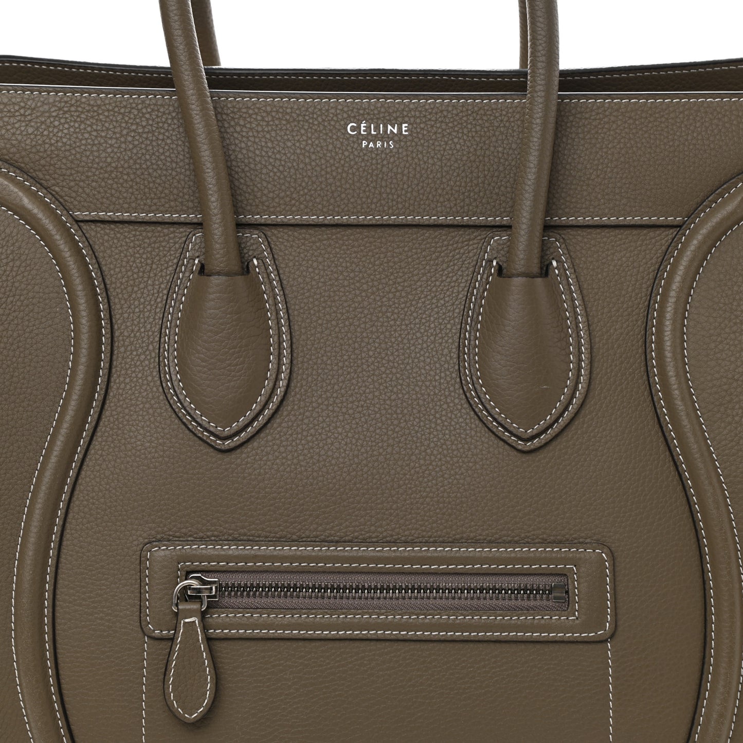 Drummed Calfskin Mini Luggage Souris